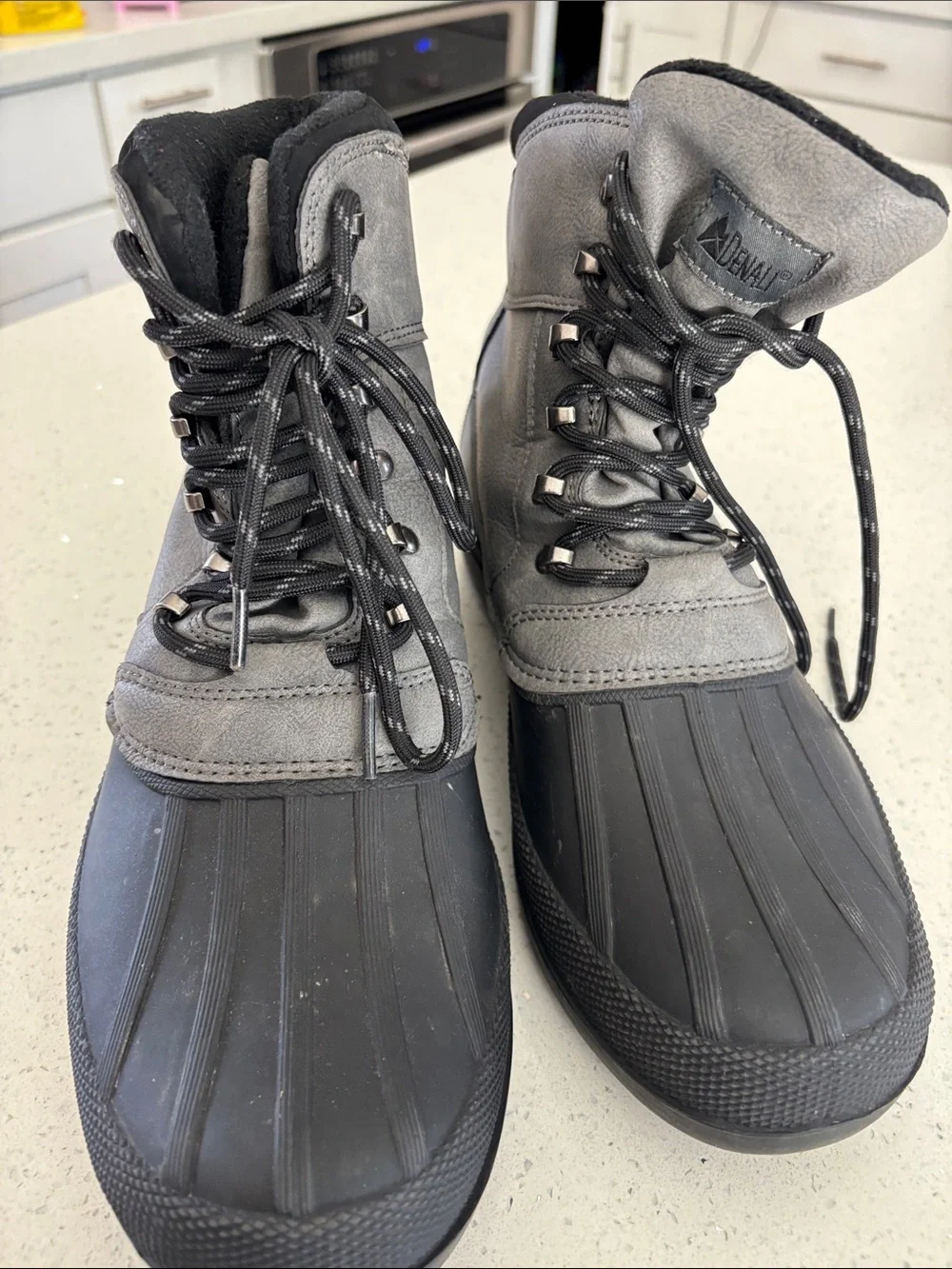 Denali Men's Waterproof Lace-Up Winter Boots - Black/Grey
